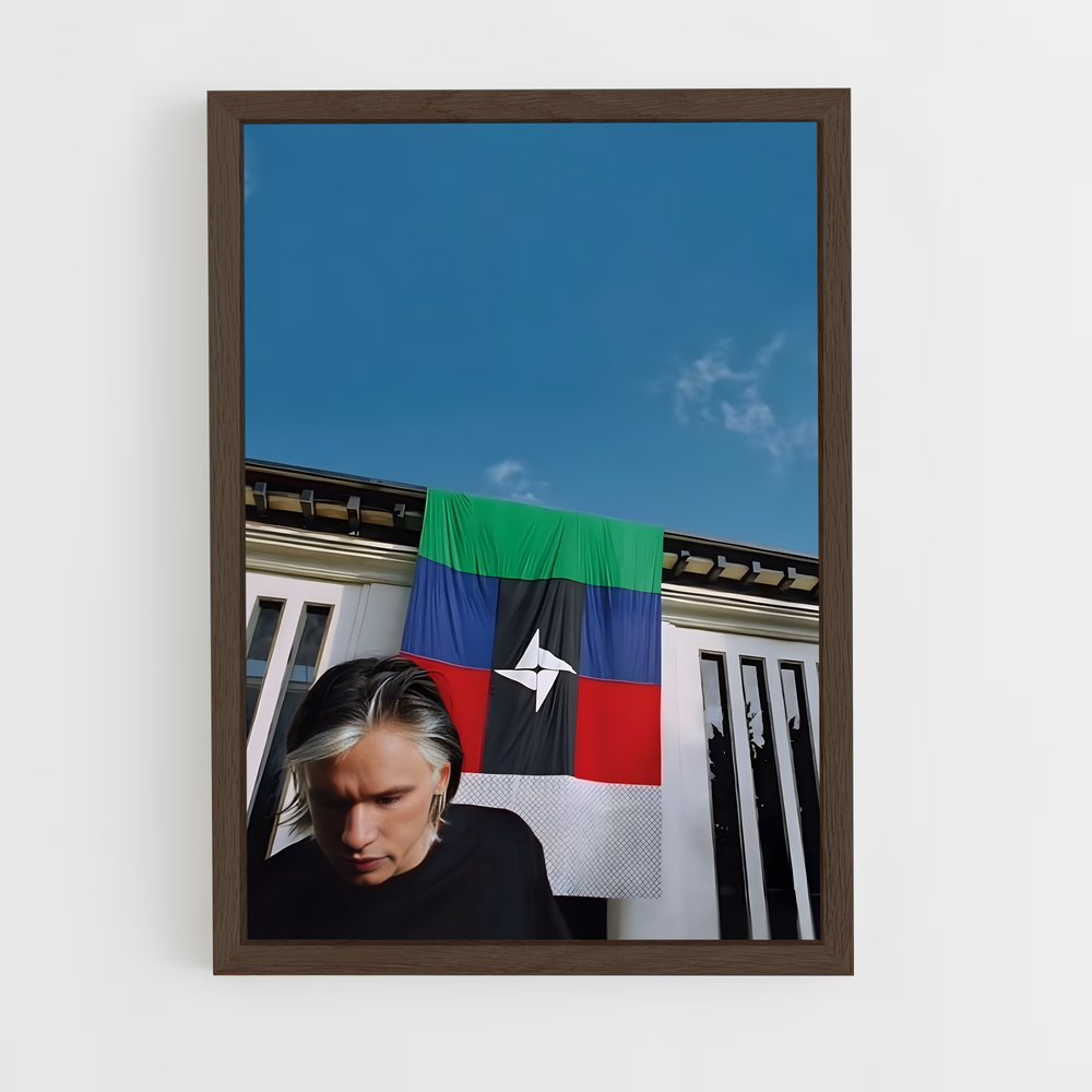 orelsan-5 cadre Bois foncé