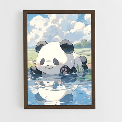 panda-5 cadre Bois foncé