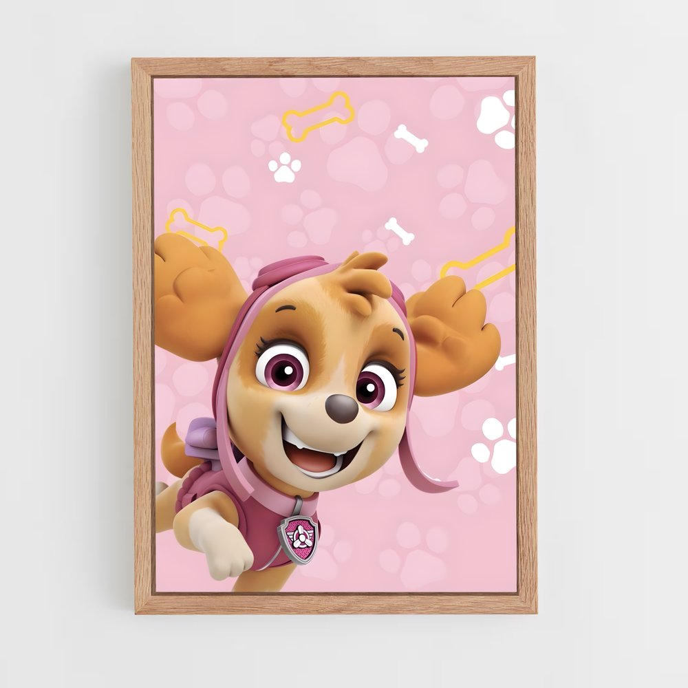 paw-patrol-11 cadre Bois clair