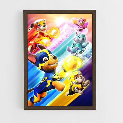 paw-patrol-2 cadre Bois foncé