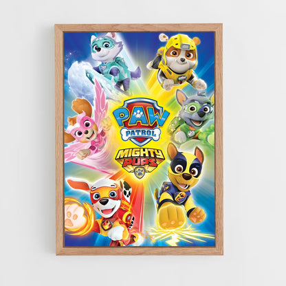 paw-patrol-3 cadre Bois clair