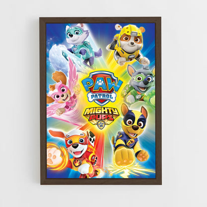 paw-patrol-3 cadre Bois foncé