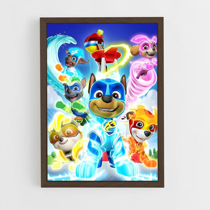 paw-patrol-7 cadre Bois foncé