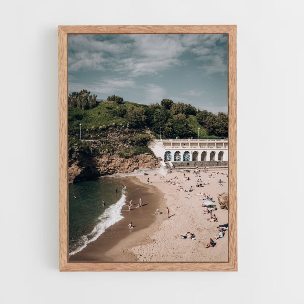 Póster Praia de Biarritz