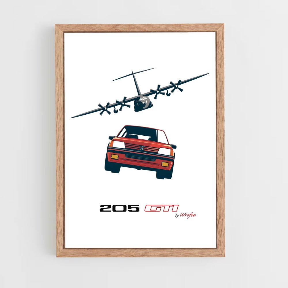 peugeot-21 cadre Bois clair