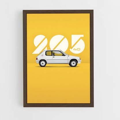 peugeot-3 cadre Bois foncé