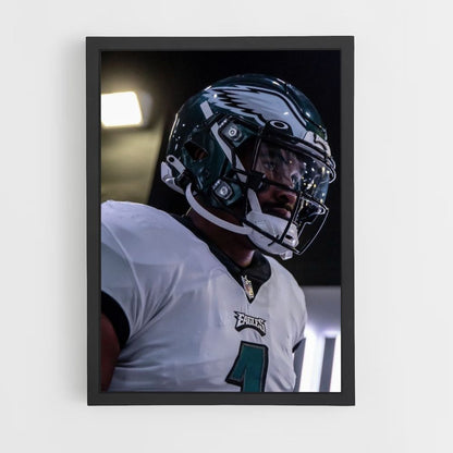 Pôster do capacete do Philadelphia Eagles