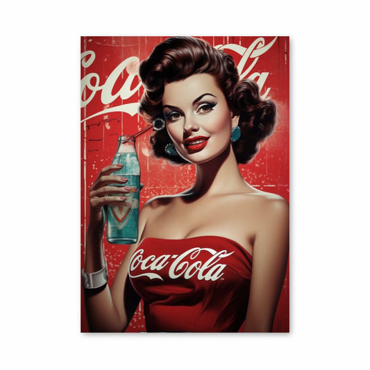 Pôster Pin-Up da Coca-Cola