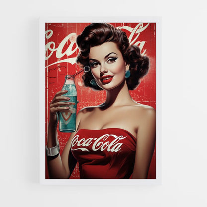 Pôster Pin-Up da Coca-Cola