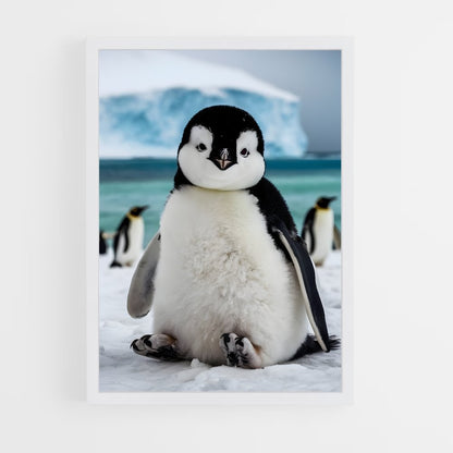 pingouin-1 cadre Blanc