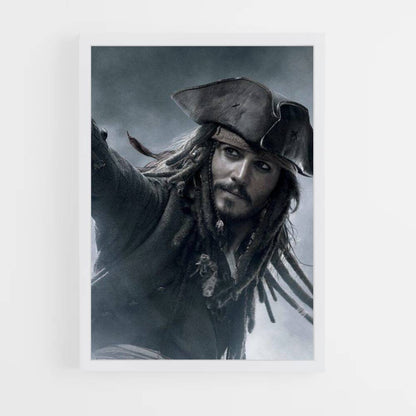 Pôster Jack Sparrow Cinza