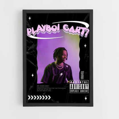 Pôster Playboy Carti Roxo