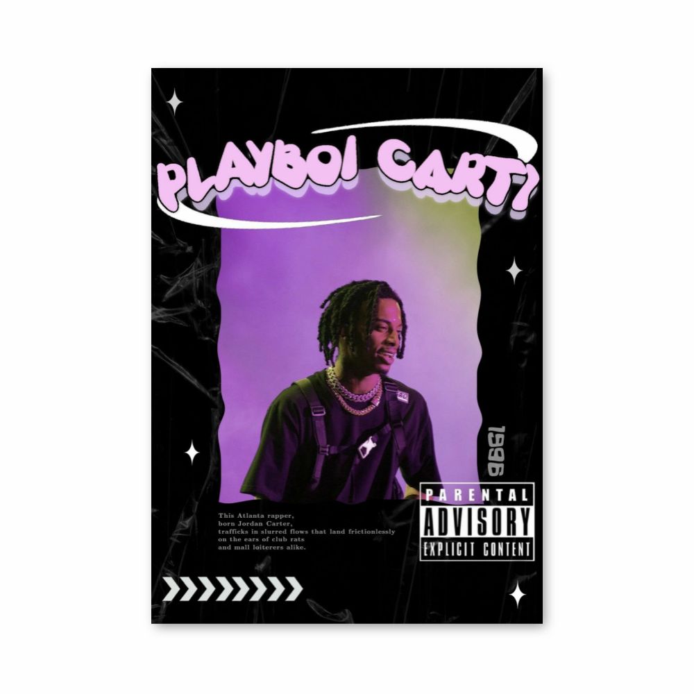 Pôster Playboy Carti Roxo