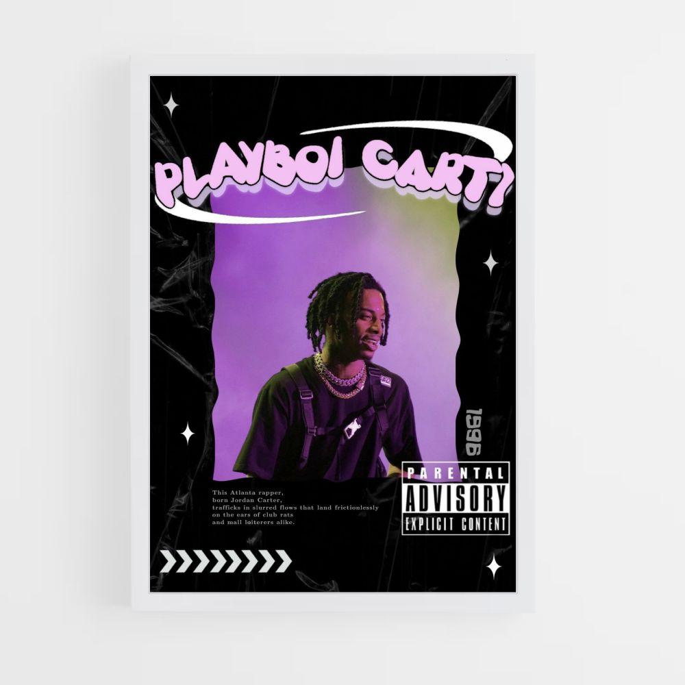 Pôster Playboy Carti Roxo