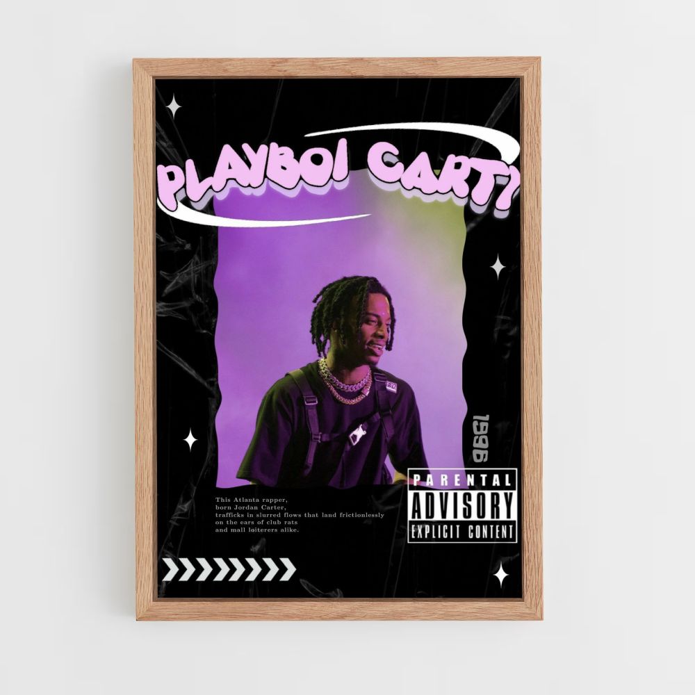 Pôster Playboy Carti Roxo