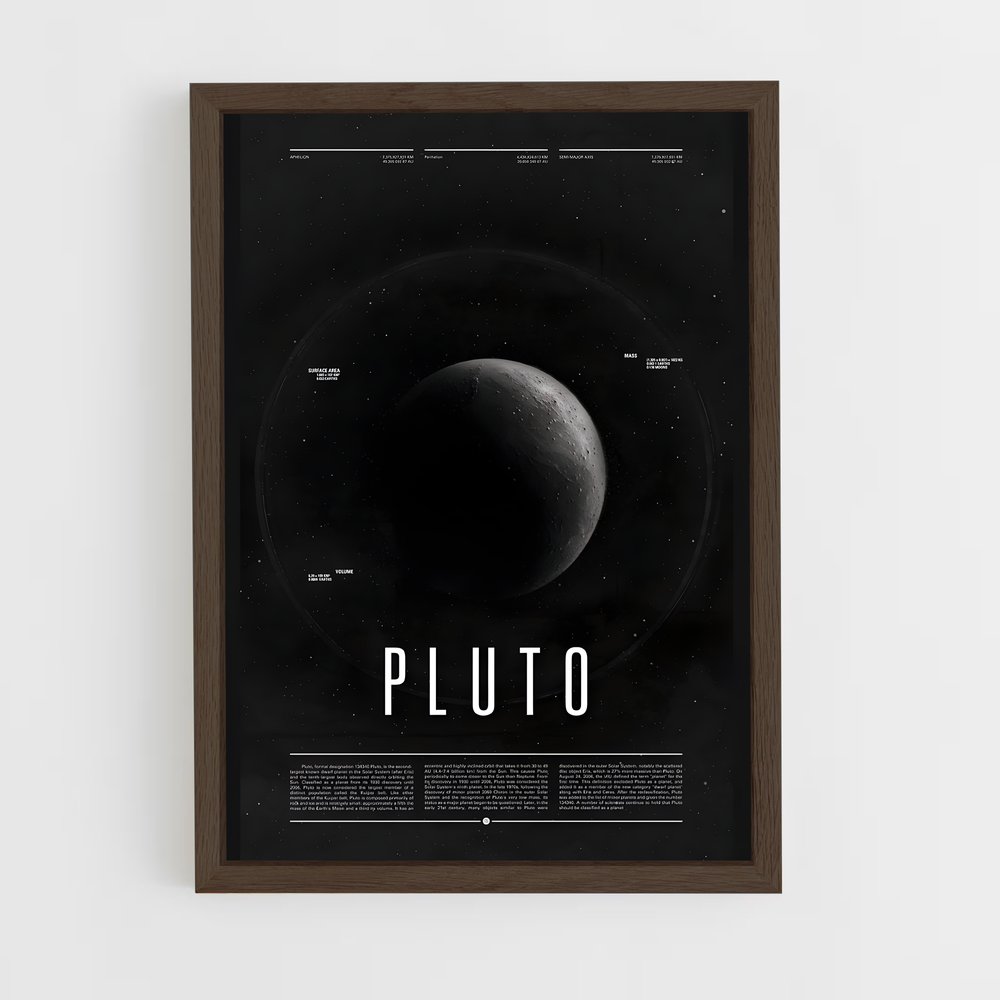 pluto-14 cadre Bois foncé