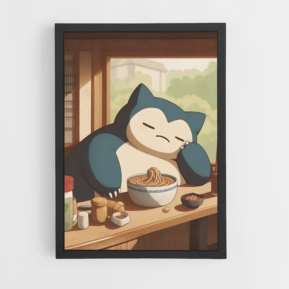 Pôster Snorlax Ramen