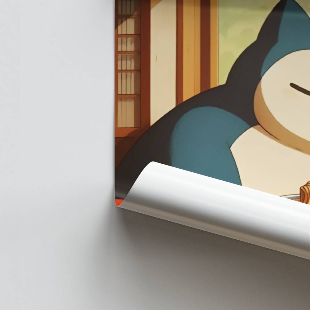 Pôster Snorlax Ramen