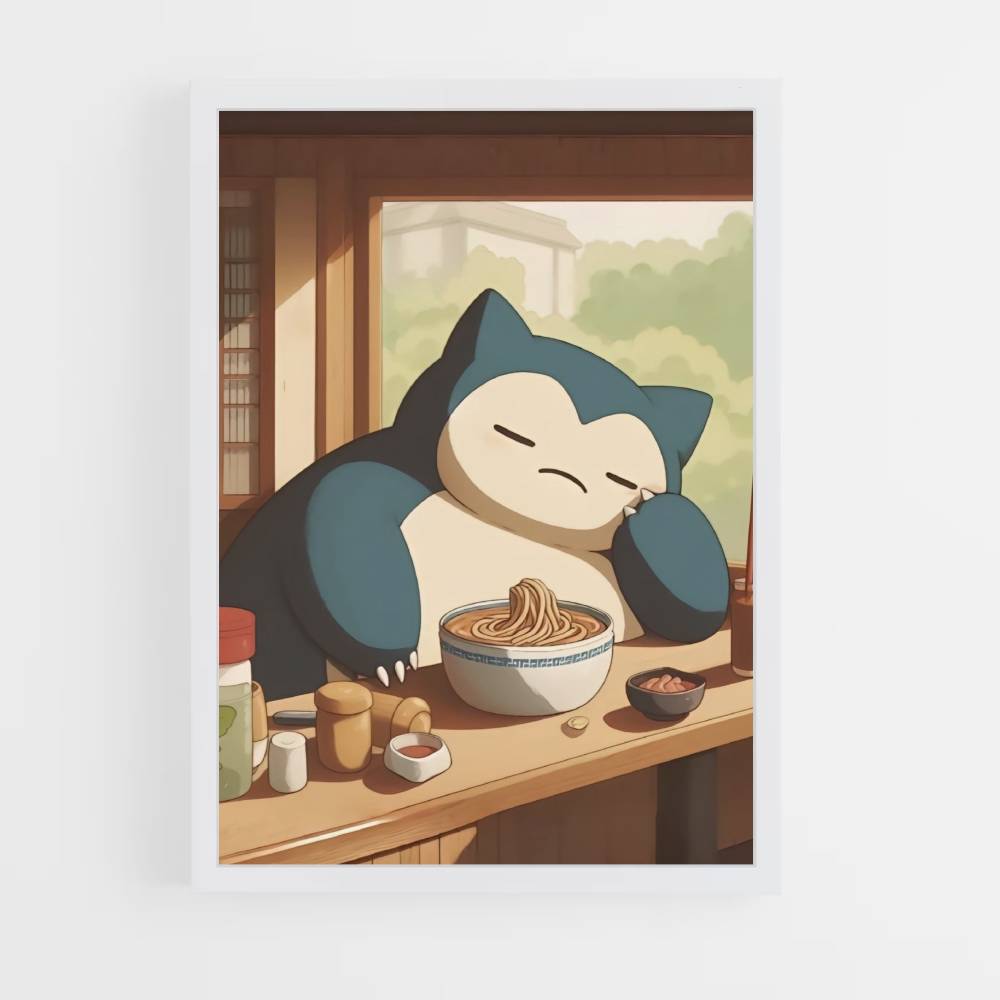 Pôster Snorlax Ramen