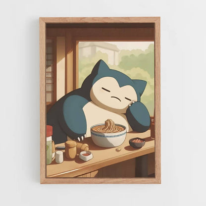 Pôster Snorlax Ramen