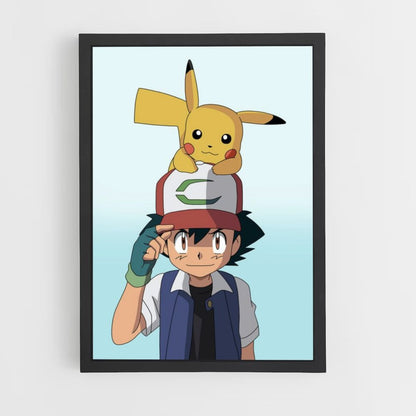 Pôster Ash x Pikachu