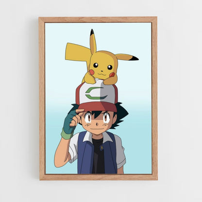 Pôster Ash x Pikachu