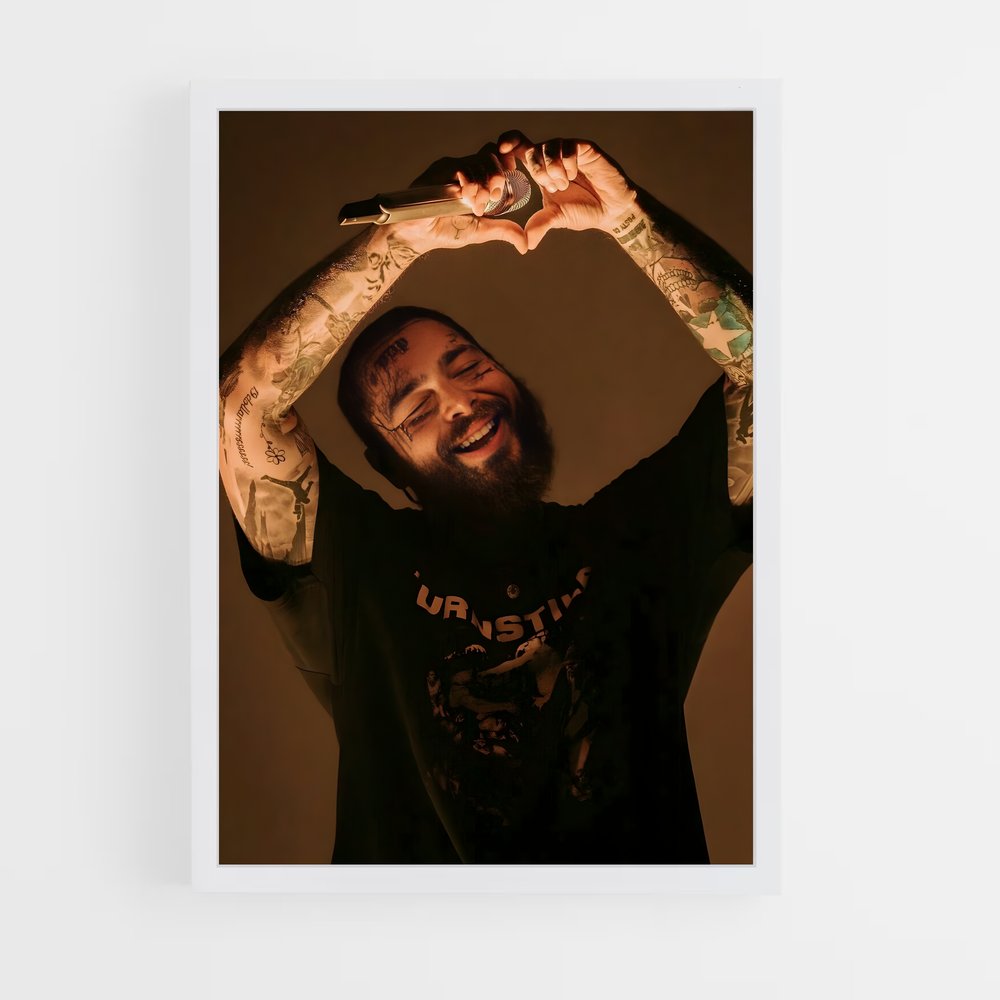post-malone-1 cadre Blanc