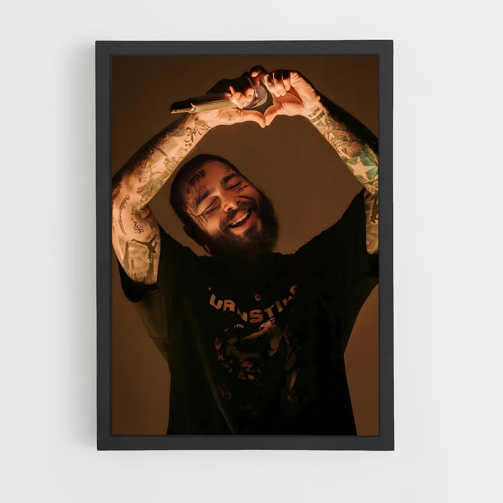 post-malone-1 cadre Noir