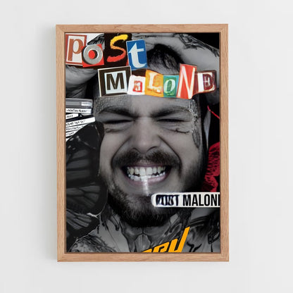 post-malone-21 cadre Bois clair