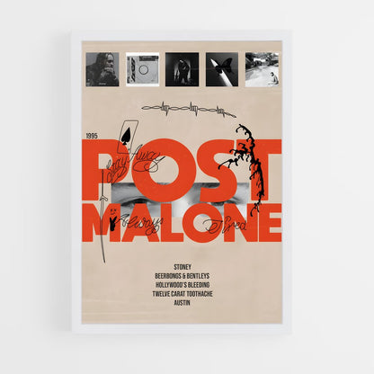 post-malone-24 cadre Blanc
