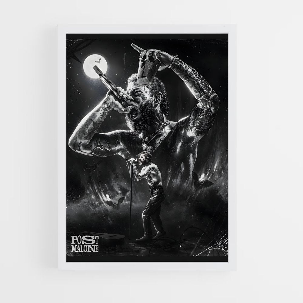 post-malone-4 cadre Blanc