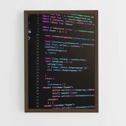 programmer-16 cadre Bois foncé