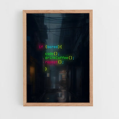 programmer-5 cadre Bois clair