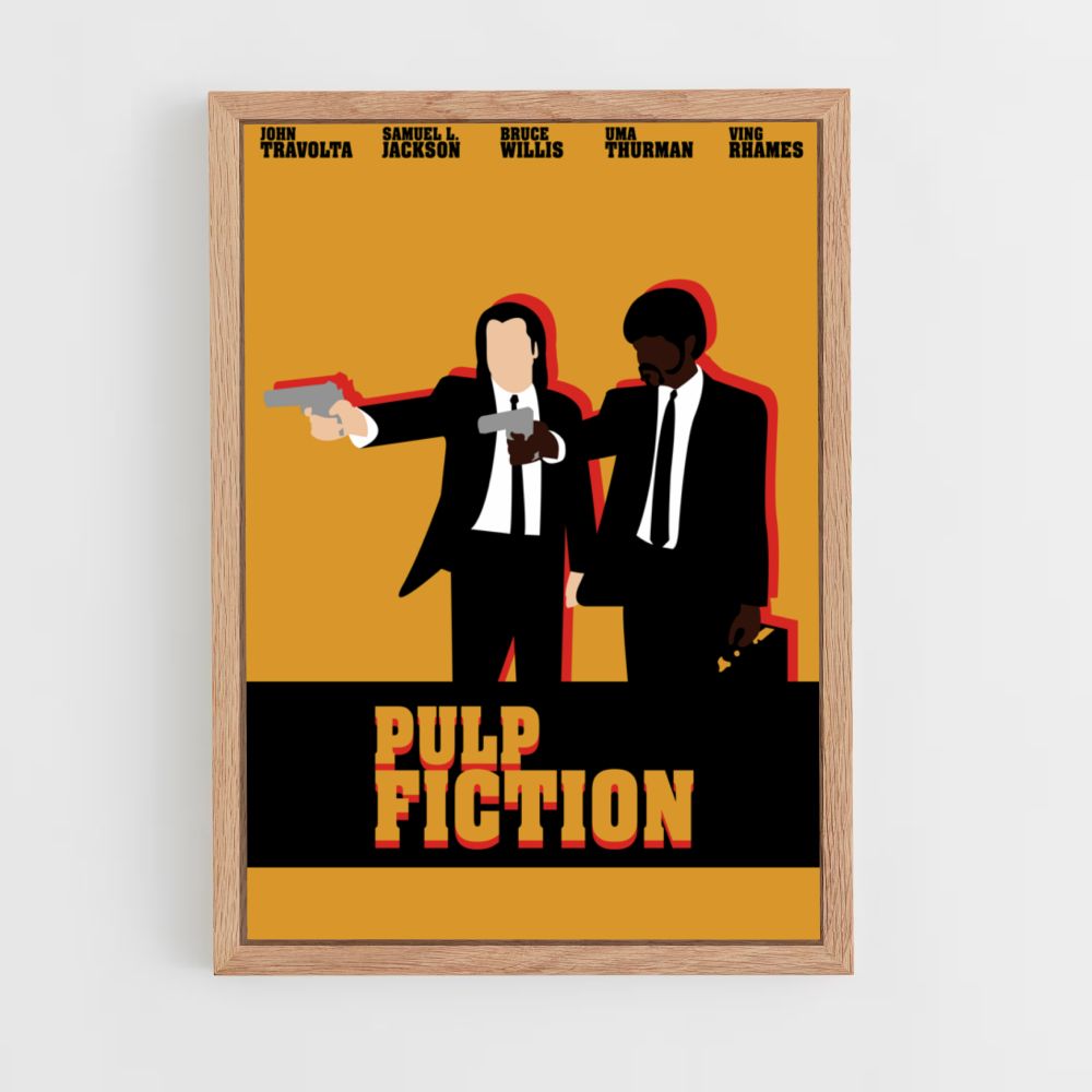 Design de pôster de Pulp Fiction