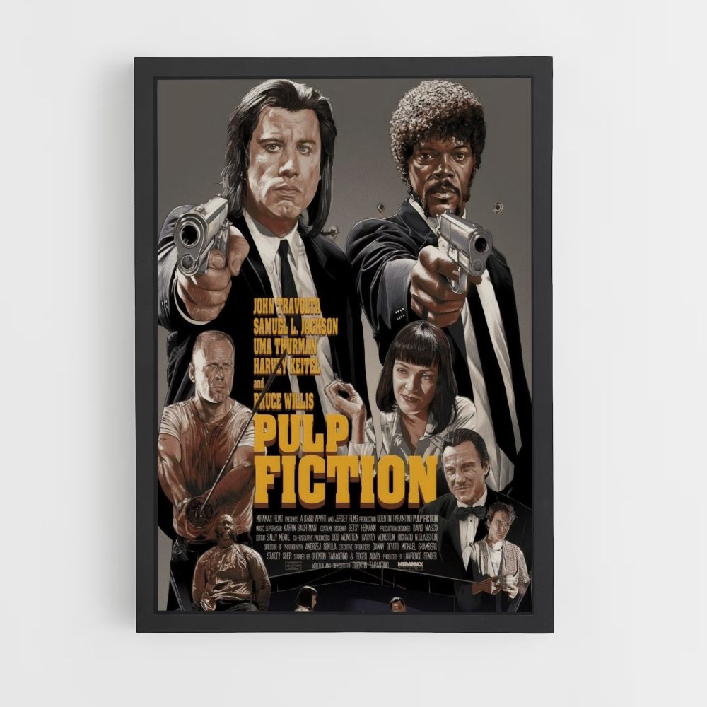 Pôster de lançamento de Pulp Fiction