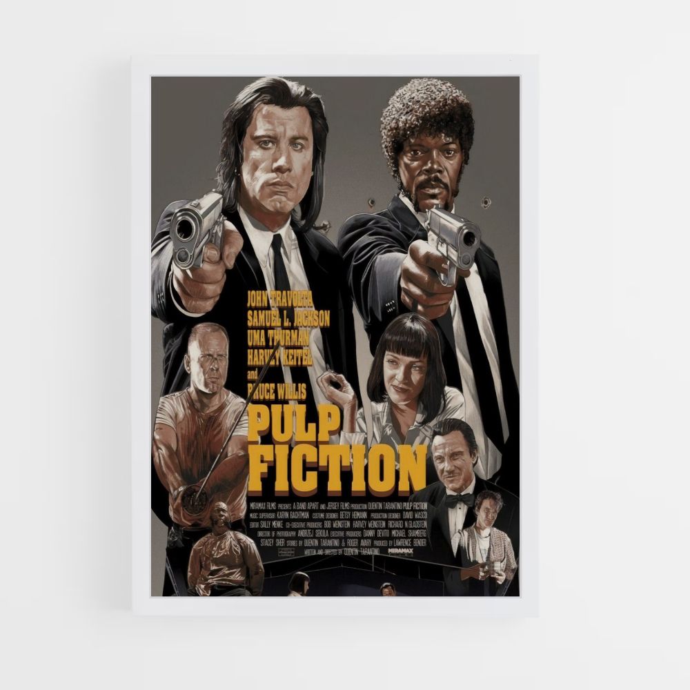 Pôster de lançamento de Pulp Fiction