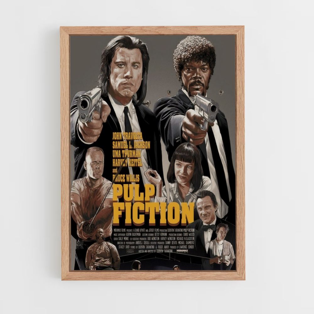 Pôster de lançamento de Pulp Fiction