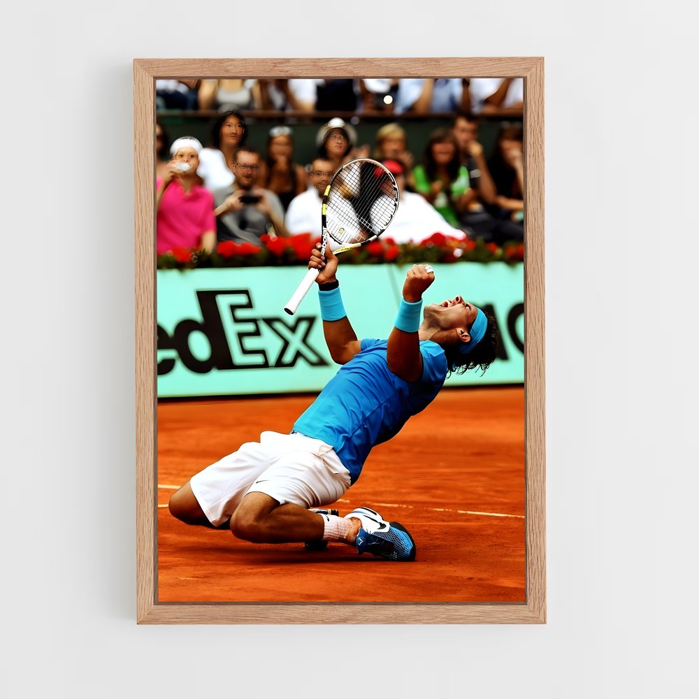 raphael-nadal-5 cadre Bois clair