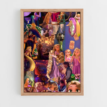 rapunzel-12 cadre Bois clair