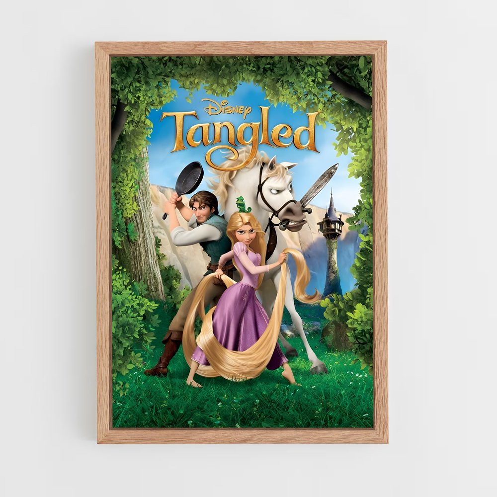 rapunzel-16 cadre Bois clair