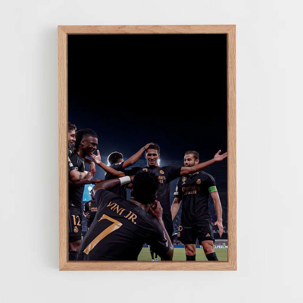 real-madrid-5 cadre Bois clair