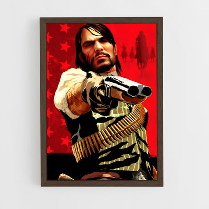 red-dead-redemption-12 cadre Bois foncé