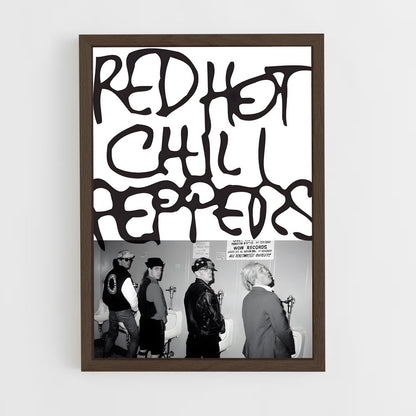 red-hot-chili-pepper-9 cadre Bois foncé