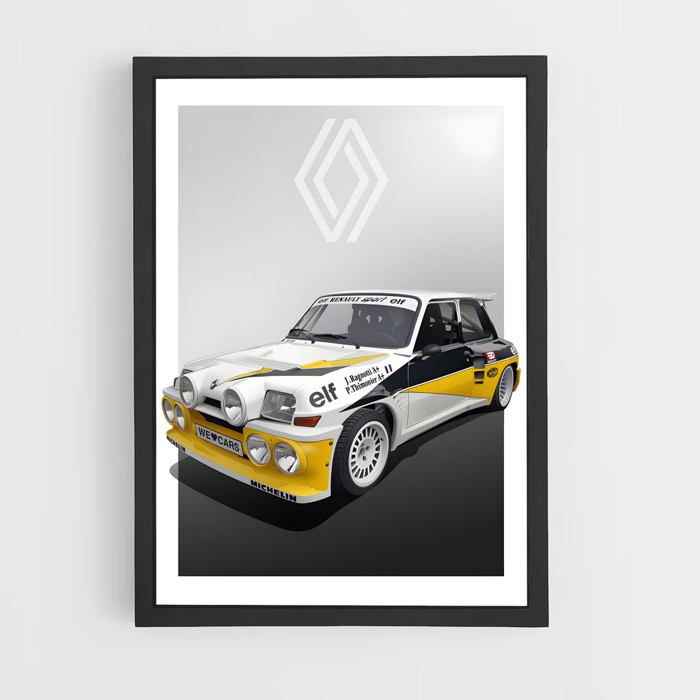 renault-8 cadre Noir