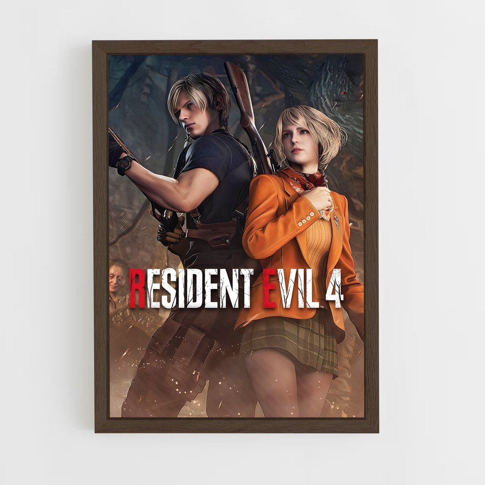 resident-evil-3 cadre Bois foncé
