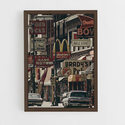 retro-11 cadre Bois foncé
