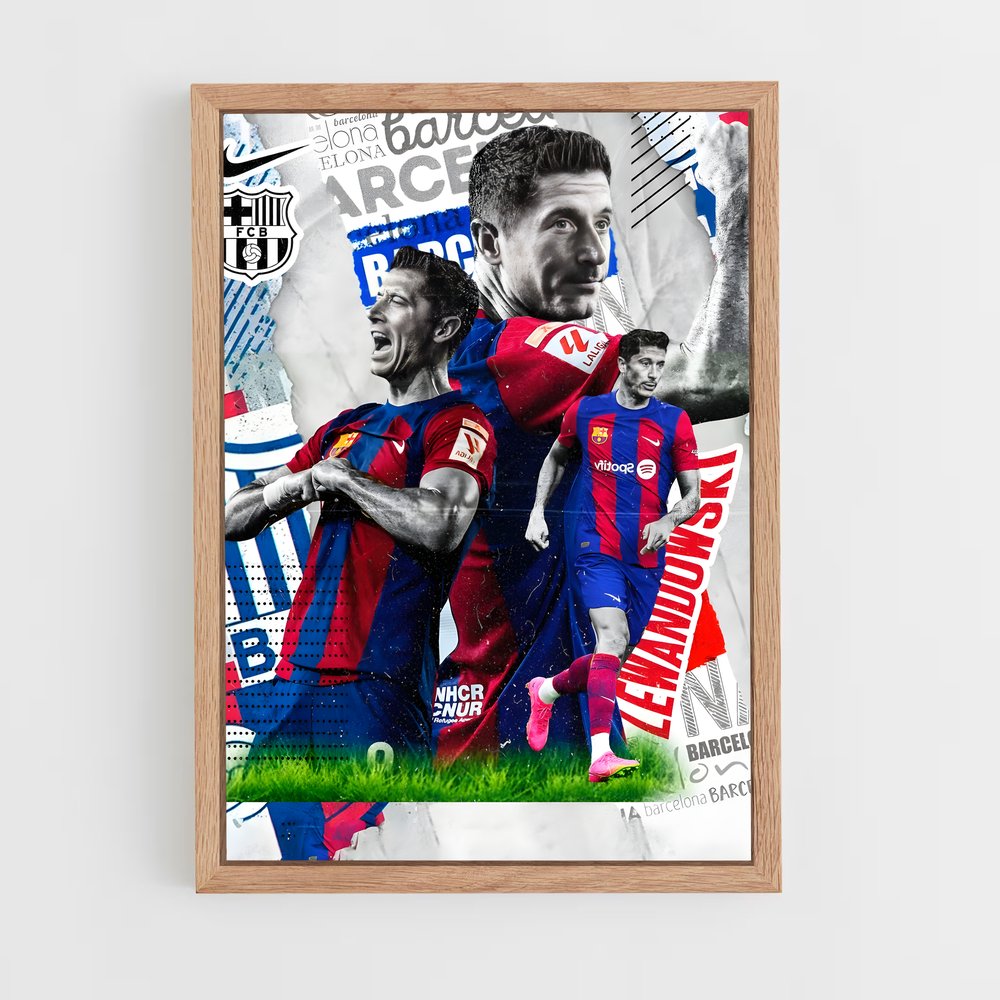 robert-lewandowski-14 cadre Bois clair