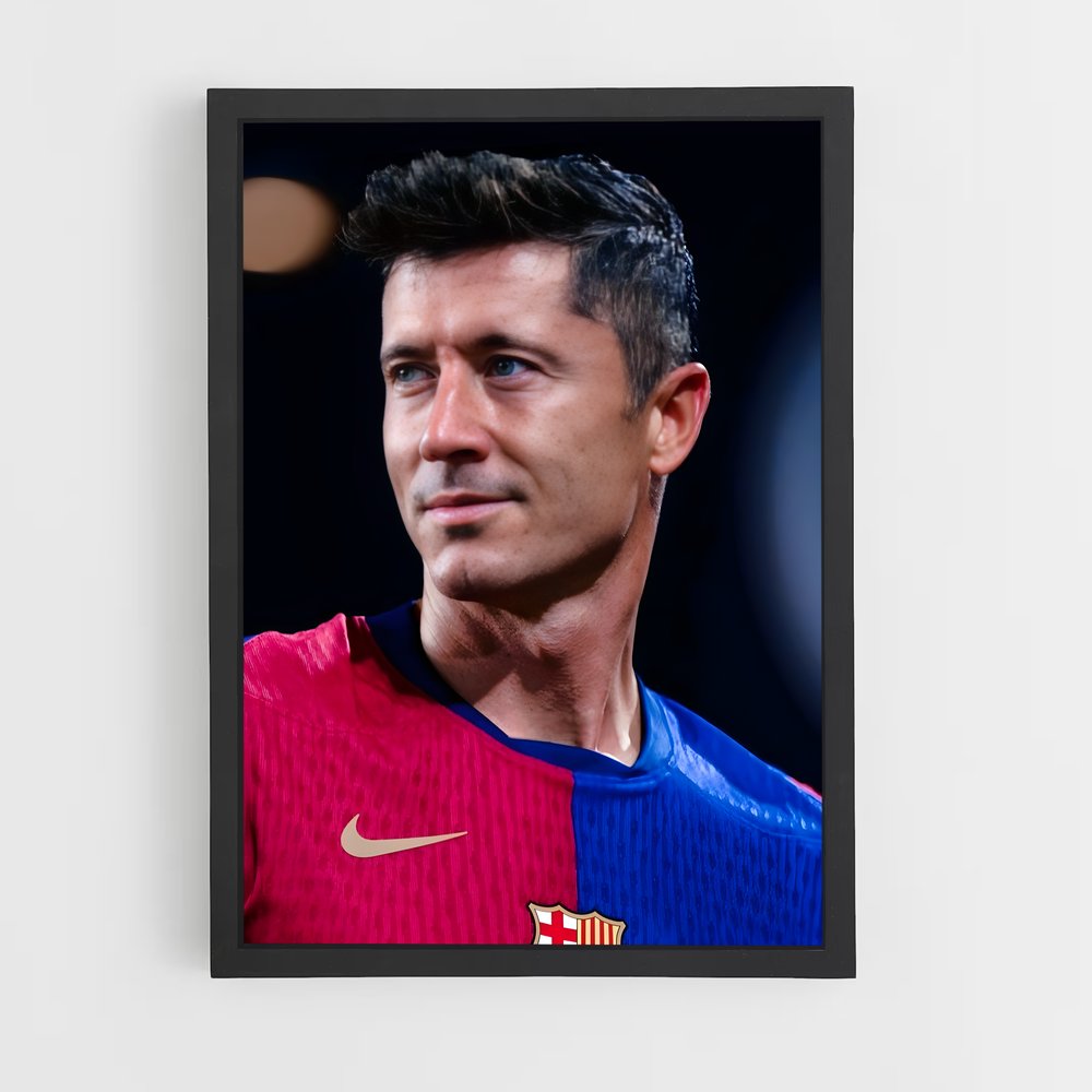 robert-lewandowski-9 cadre Noir