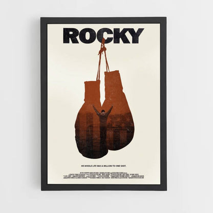 Poster Luvas de boxe rochosas