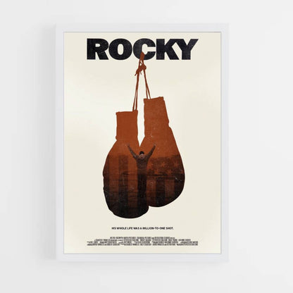 Poster Luvas de boxe rochosas